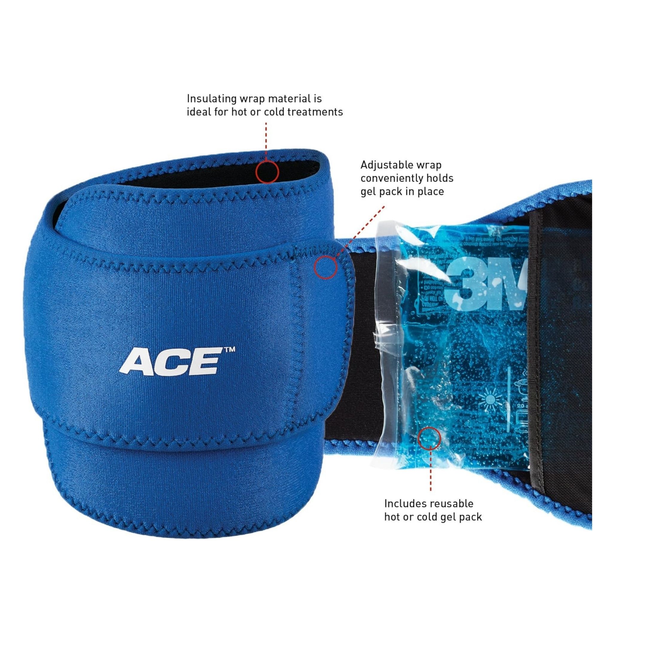 ACE Reusable Hot/Cold Multipurpose Wrap, 4in X 10in