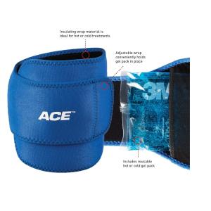 ACE Reusable Hot/Cold Multipurpose Wrap, 4in X 10in