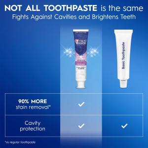 Crest 3D White Advanced Teeth Whitening Toothpaste, Radiant Mint - Trial Size - 2.4 Oz