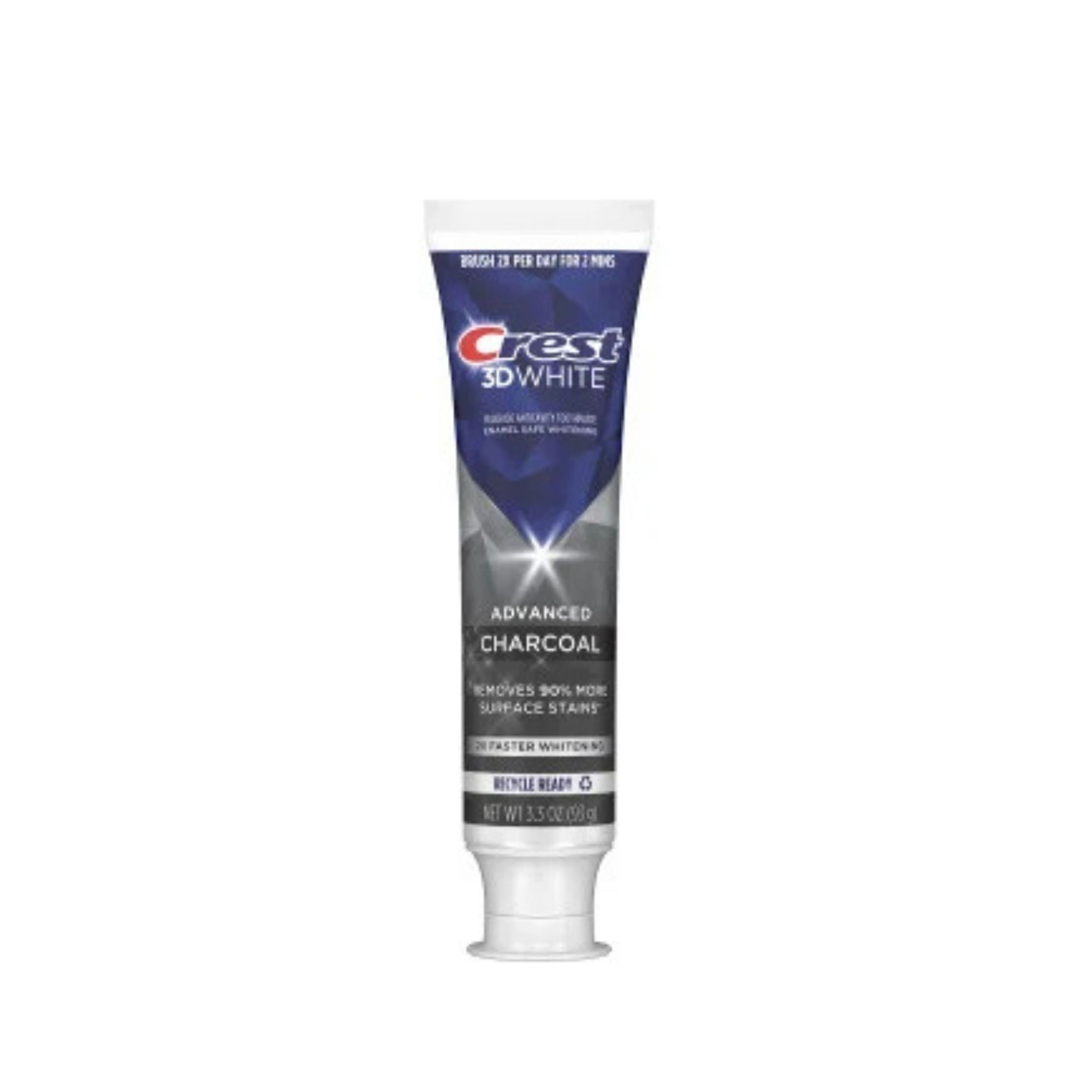 Crest 3D White Advanced Charcoal Whitening Toothpaste, 3.3