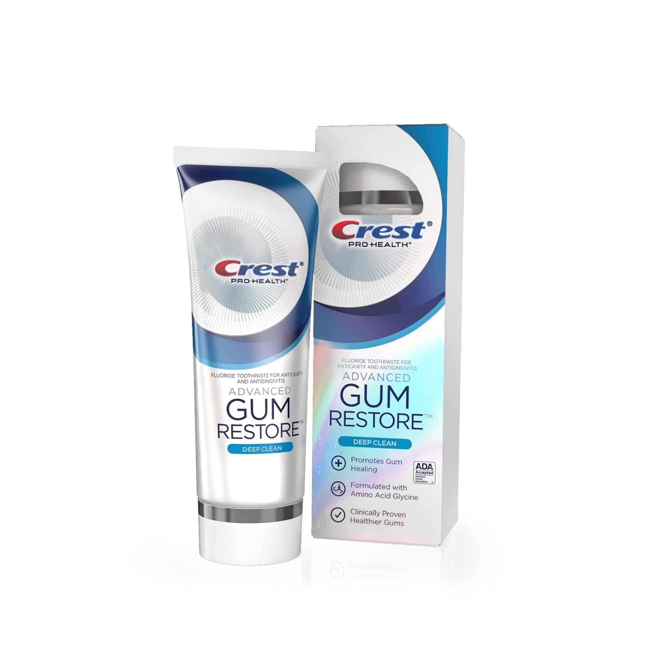 Crest Pro Health Advanced Gum Restore Fluoride Toothpaste, Deep Clean, 3.7 Oz