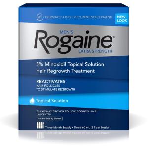 Rogaine For Men Hair Regrowth Treatment, Extra Strength Topical Solution, 2 Ounce