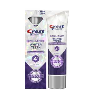 Crest Toothpaste, Brilliance, Ultra White, Large Size 3.8 Oz
