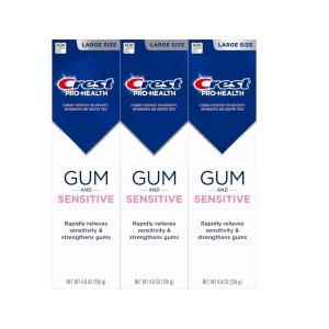 Crest Toothpaste, Sensitive And Gum, All Day Protection, Large Size