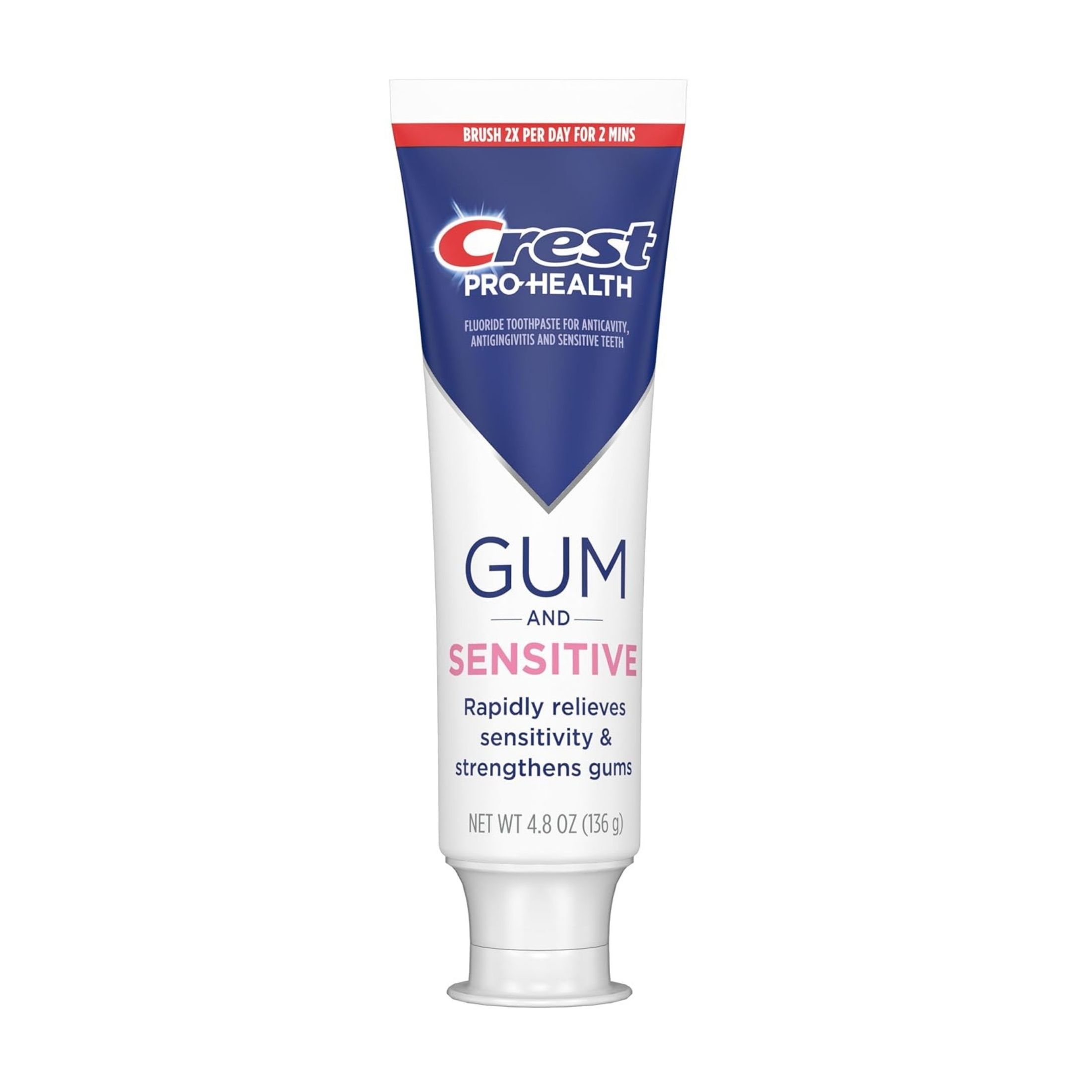 Crest Toothpaste, Sensitive And Gum, All Day Protection, Large Size