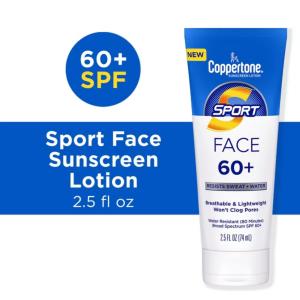 Coppertone Sport Face Sunscreen Lotion - SPF 60+, 2.5 Fl Oz