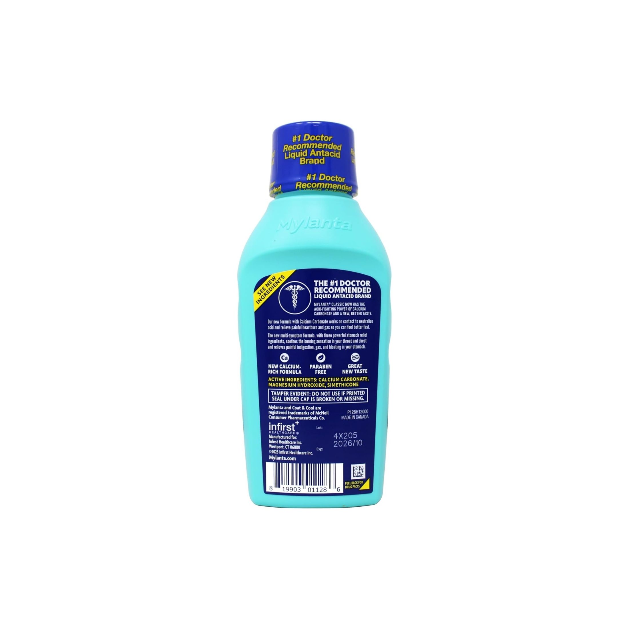 Mylanta Antacid + Anti Gas, Liquid, Classic Flavor 12 Fl Oz