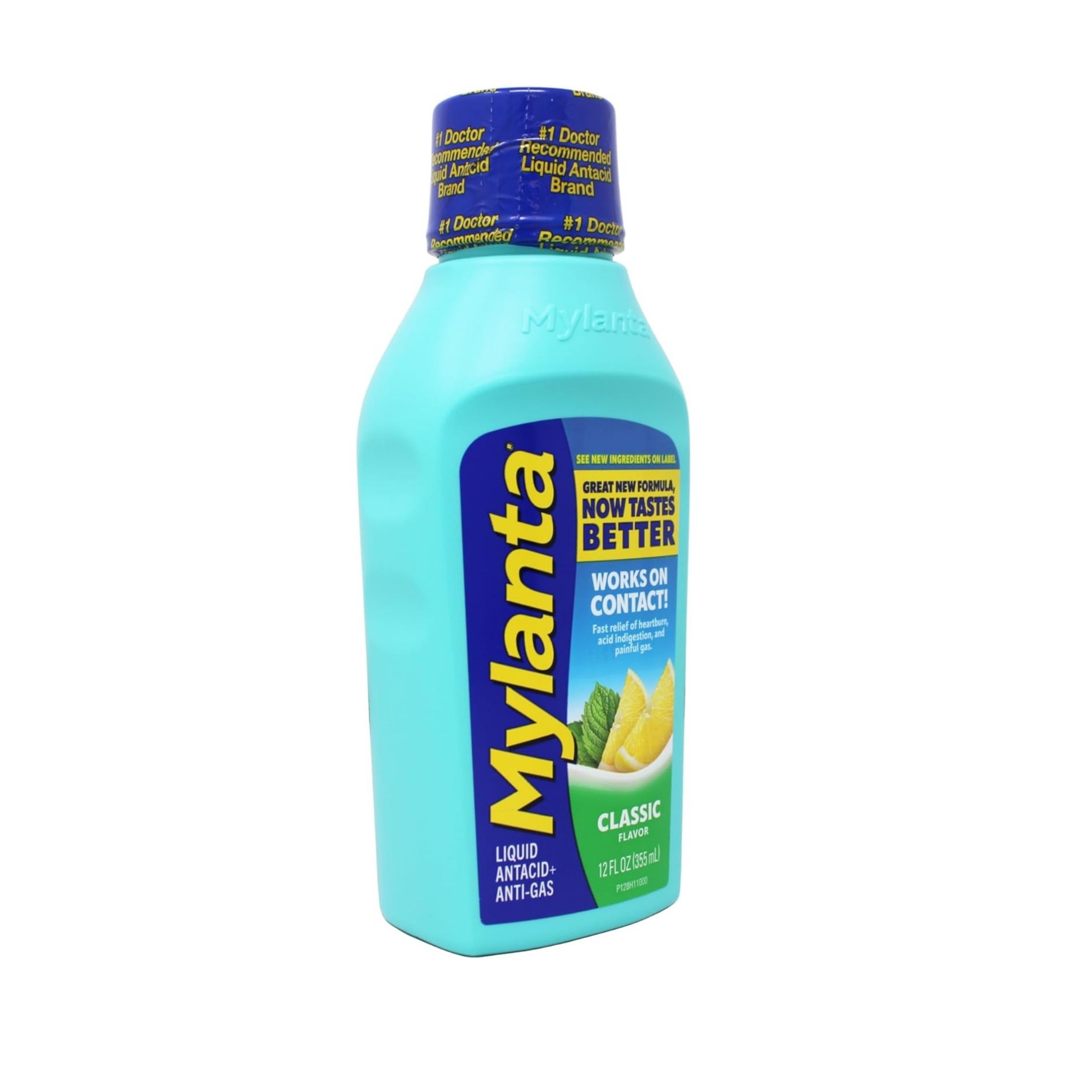 Mylanta Antacid + Anti Gas, Liquid, Classic Flavor 12 Fl Oz