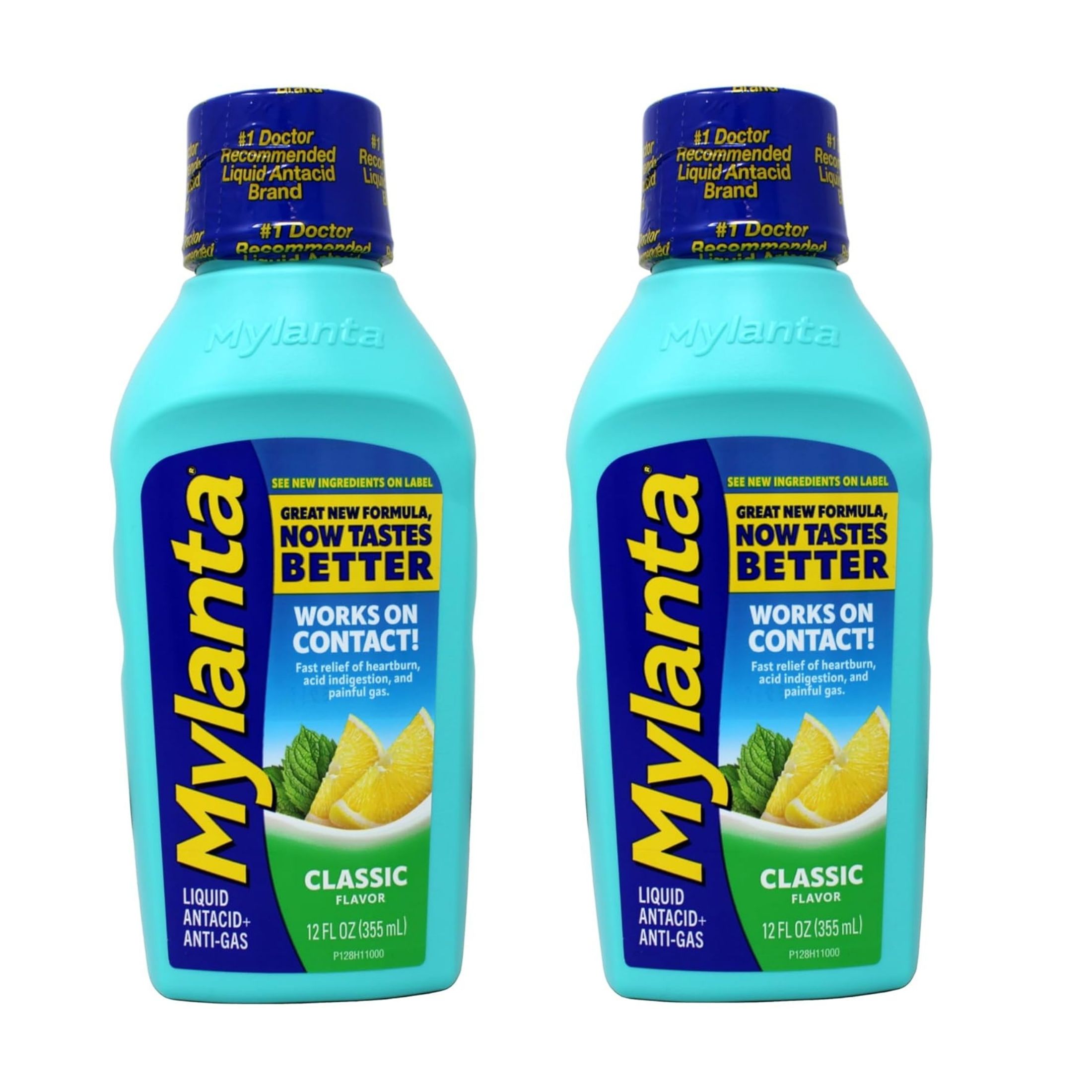 Mylanta Antacid + Anti Gas, Liquid, Classic Flavor 12 Fl Oz