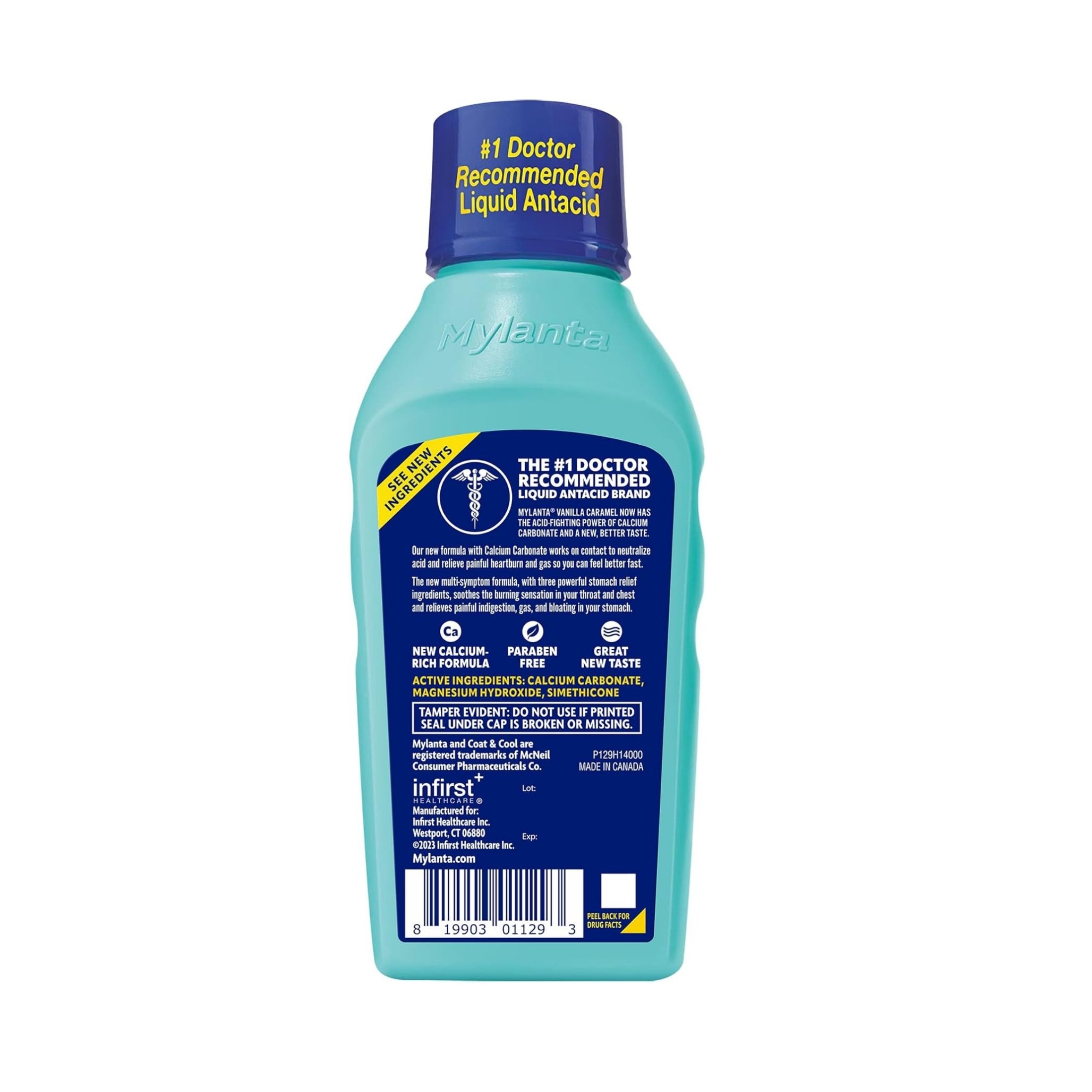 Mylanta Antacid + Anti Gas, Liquid, Vanilla Caramel Flavor 12 Fl Oz