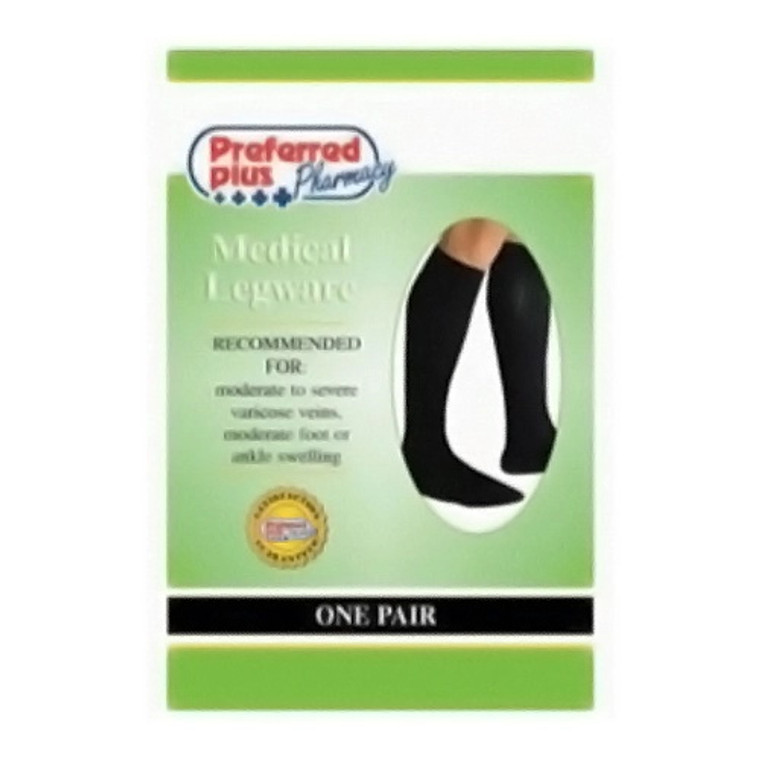 Preferred Plus QCS Men's Medical Legwear Socks Firm, Brown Medium - 1 Pr