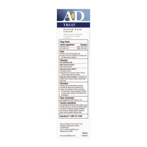 A&D A+D Zinc Oxide Diaper Rash Cream - 4oz