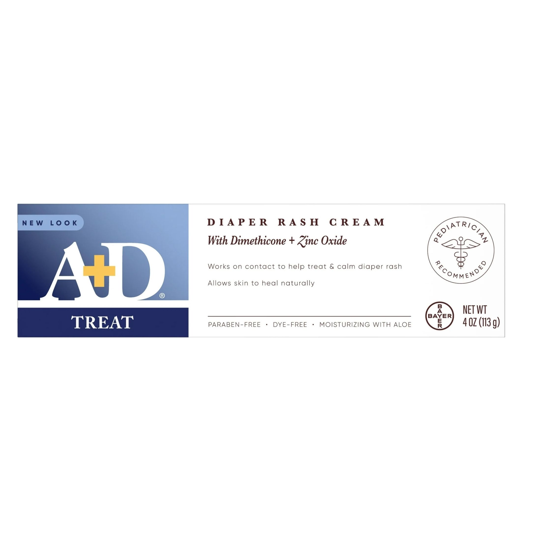 A&D A+D Zinc Oxide Diaper Rash Cream - 4oz