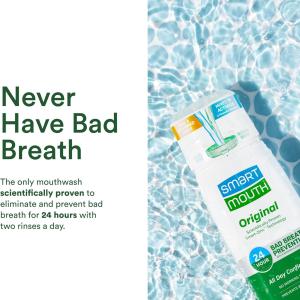 Smart Mouth Breath Rinse, Fresh Mint, Zinc Activated, Original