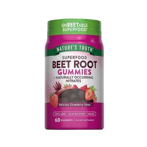 Nature's Truth Beet Root + Black Pepper, Vegan, Super Food, Gummies, Natural Strawberry Flavor