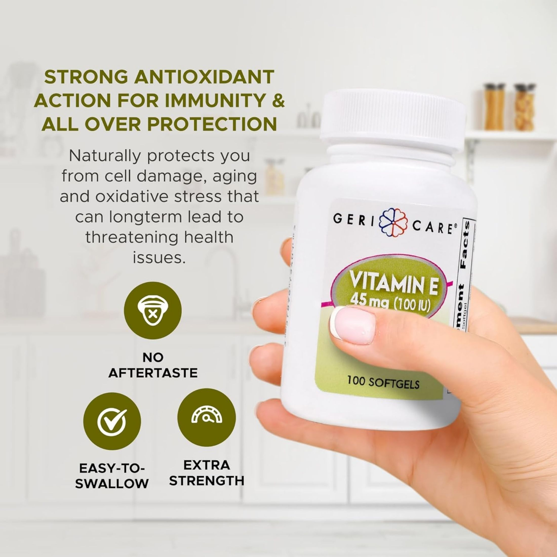 Sunmark Geri-Care Vitamin E Supplement Count Of 100