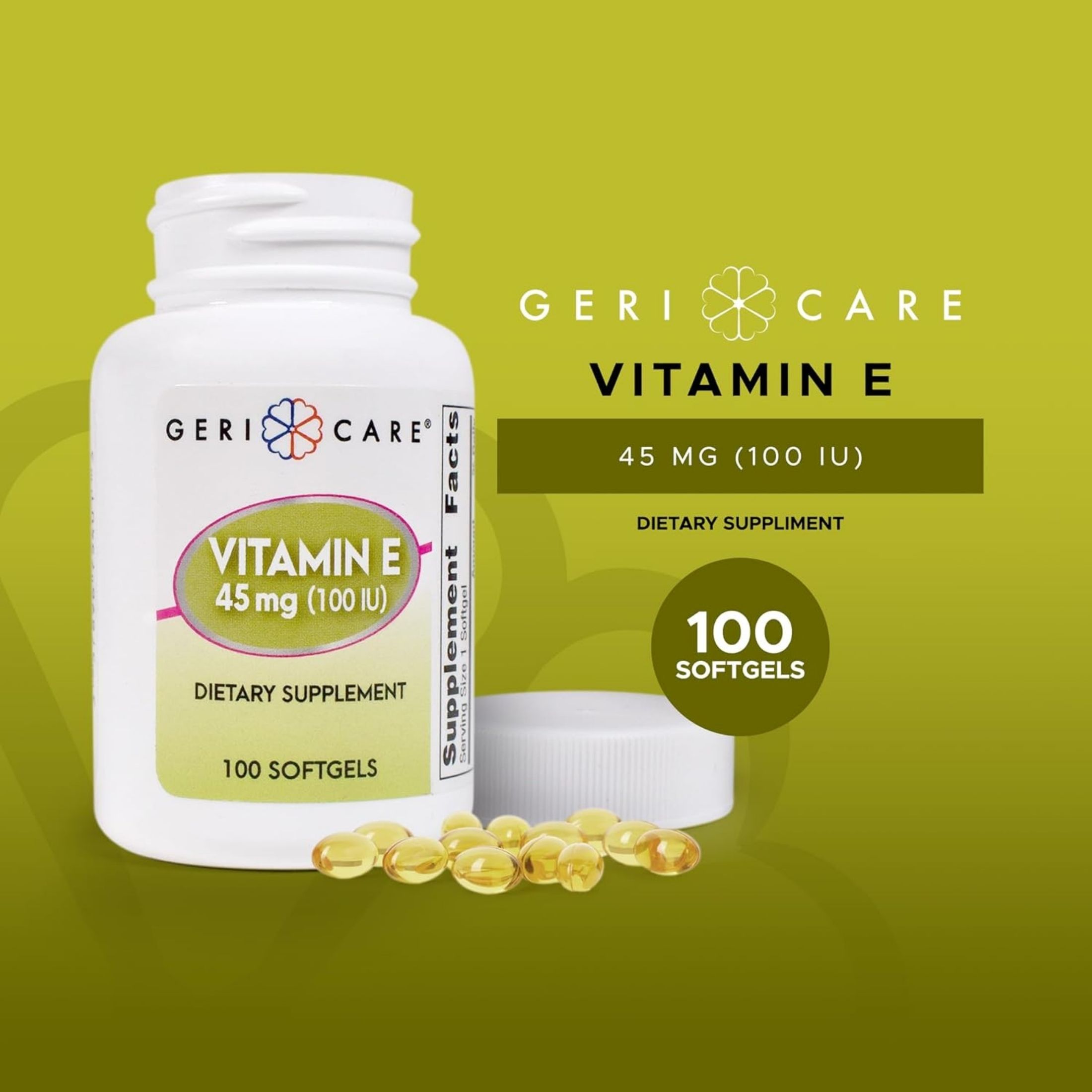 Sunmark Geri-Care Vitamin E Supplement Count Of 100