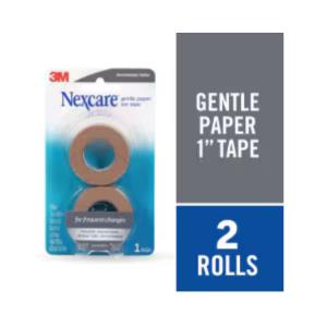 Nexcare Gentle Paper Tan Tape - 2pk