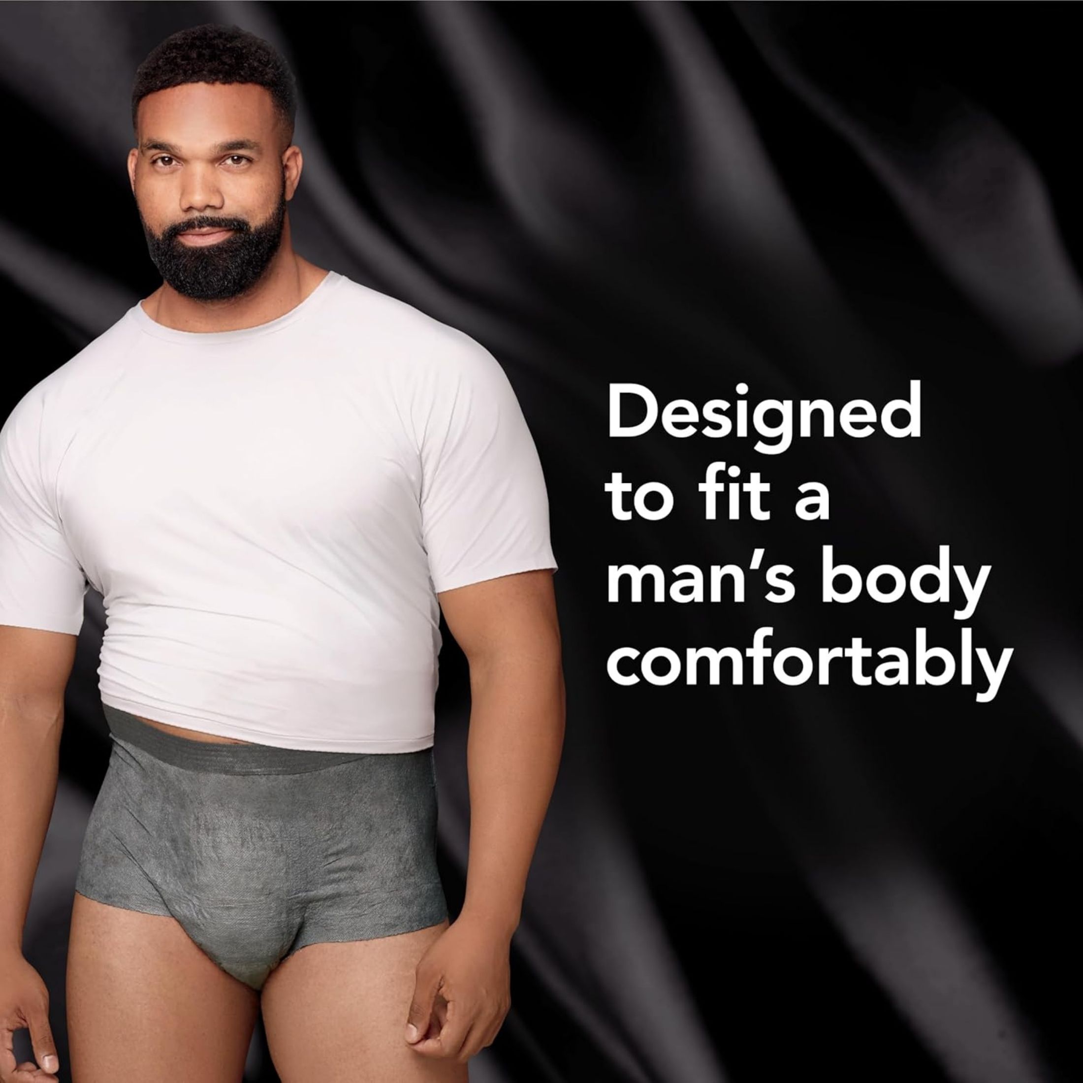 Depend Real Fit Incontinence Underwear For Men, Disposable, Maximum Absorbency, Small/Medium, Grey