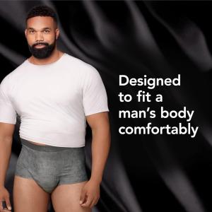 Depend Real Fit Incontinence Underwear For Men, Disposable, Maximum Absorbency, Small/Medium, Grey