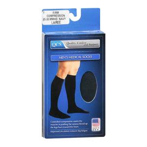 Qcs Scott Specialties Socks For Mens, 20-30 F/s Navy, 1 Pair