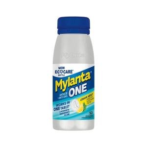 Mylanta Antacid+Anti Gas, Tablets, Lemon Mint