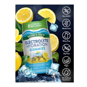 Nature's Truth Electrolyte Hydration Gummies Lemon