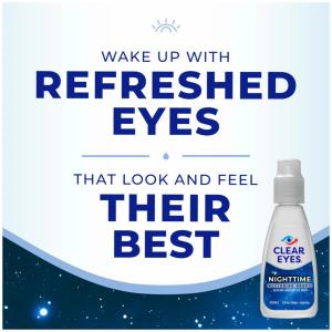 Clear Eyes Eye Drops, Glycerin/Lubricant, Nighttime