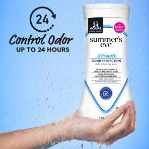 Summer's Eve Daily Refreshing Wash, Odor Protection, Ultimate 15 Fl Oz