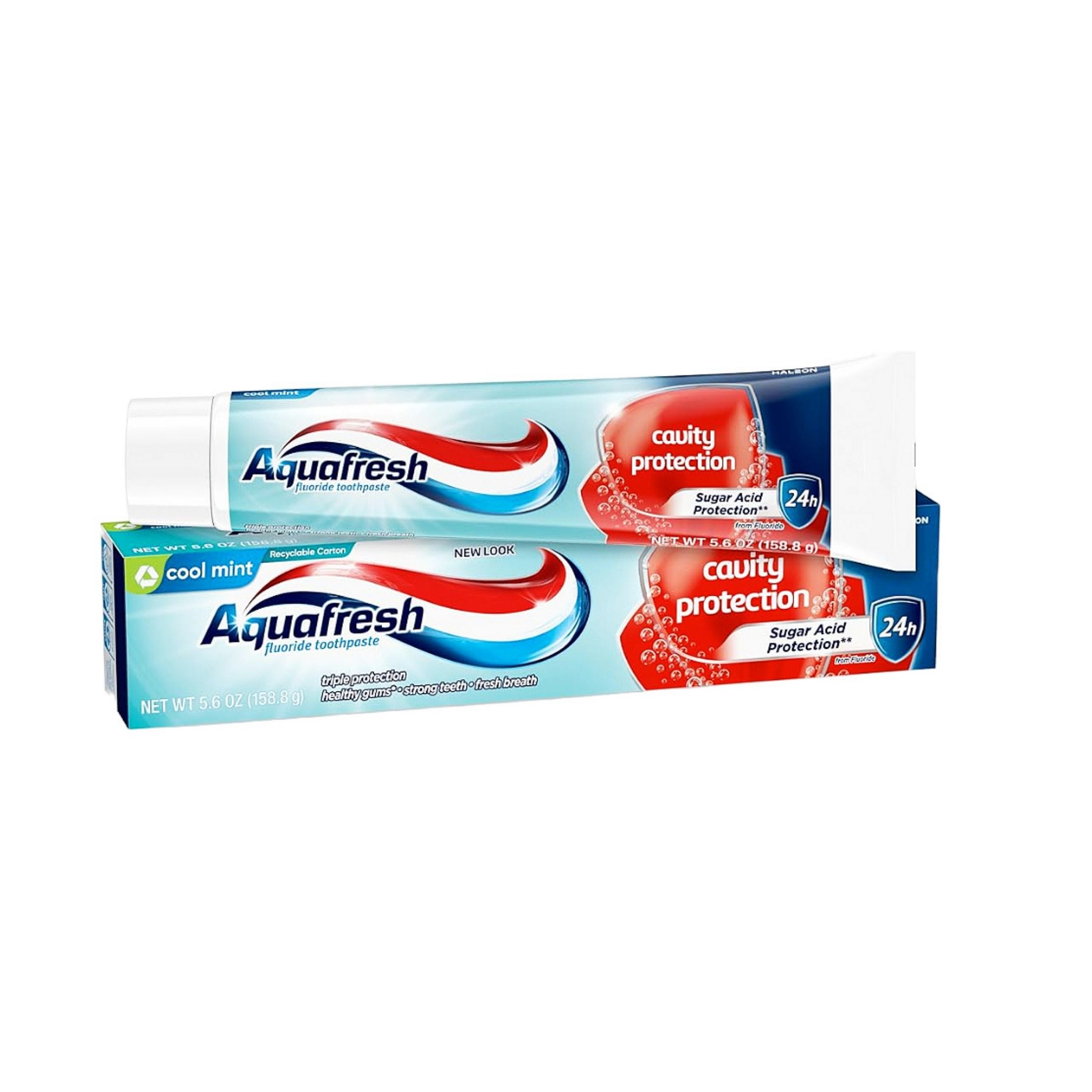 Aquafresh Cavity Protection Cool Mint Fluoride Toothpaste, 5.6 Ounce