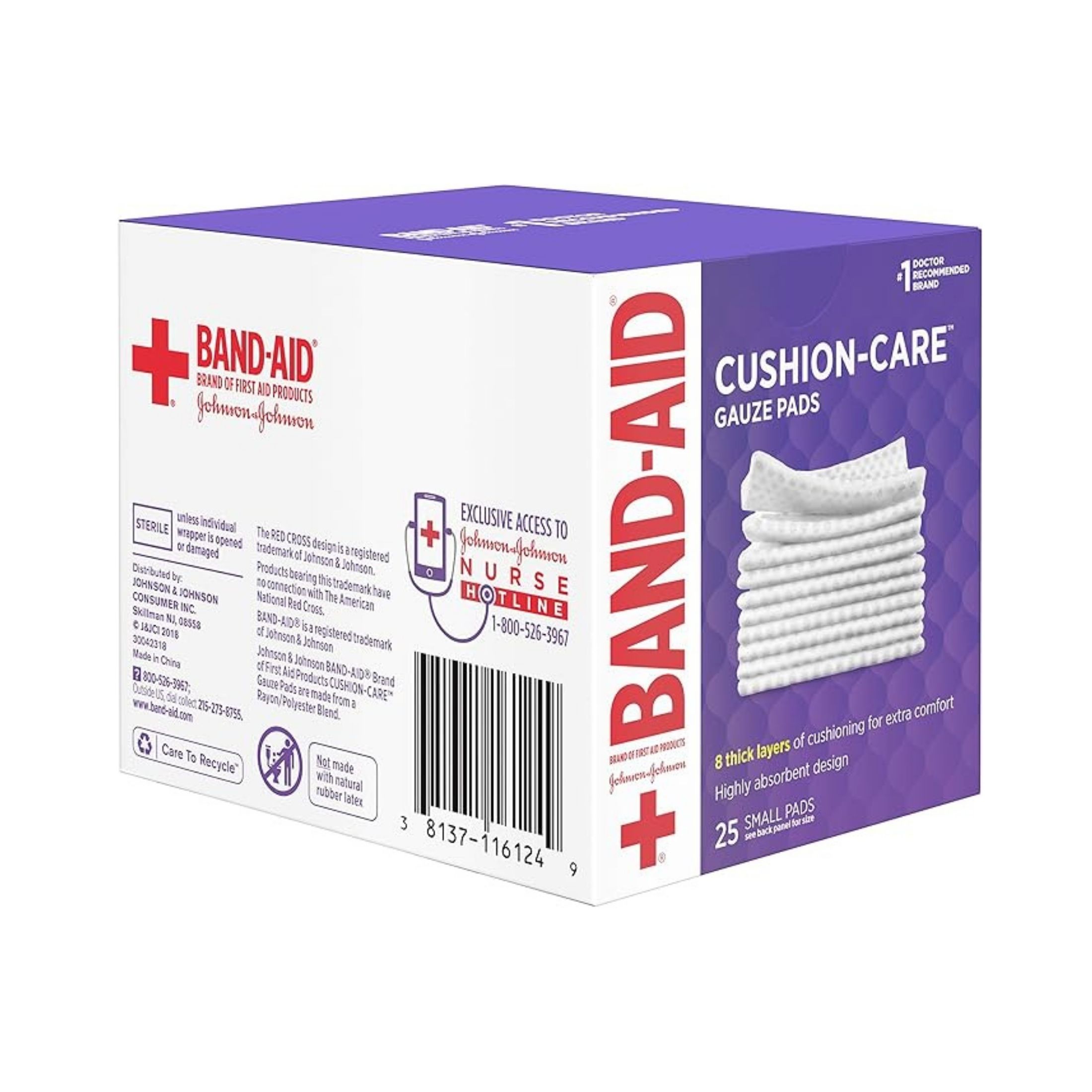 Band-Aid Brand Small Cushion Care Thick Gauze Pads