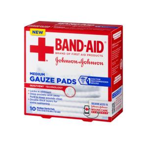 Band-Aid Brand First Gauze Pads Medium