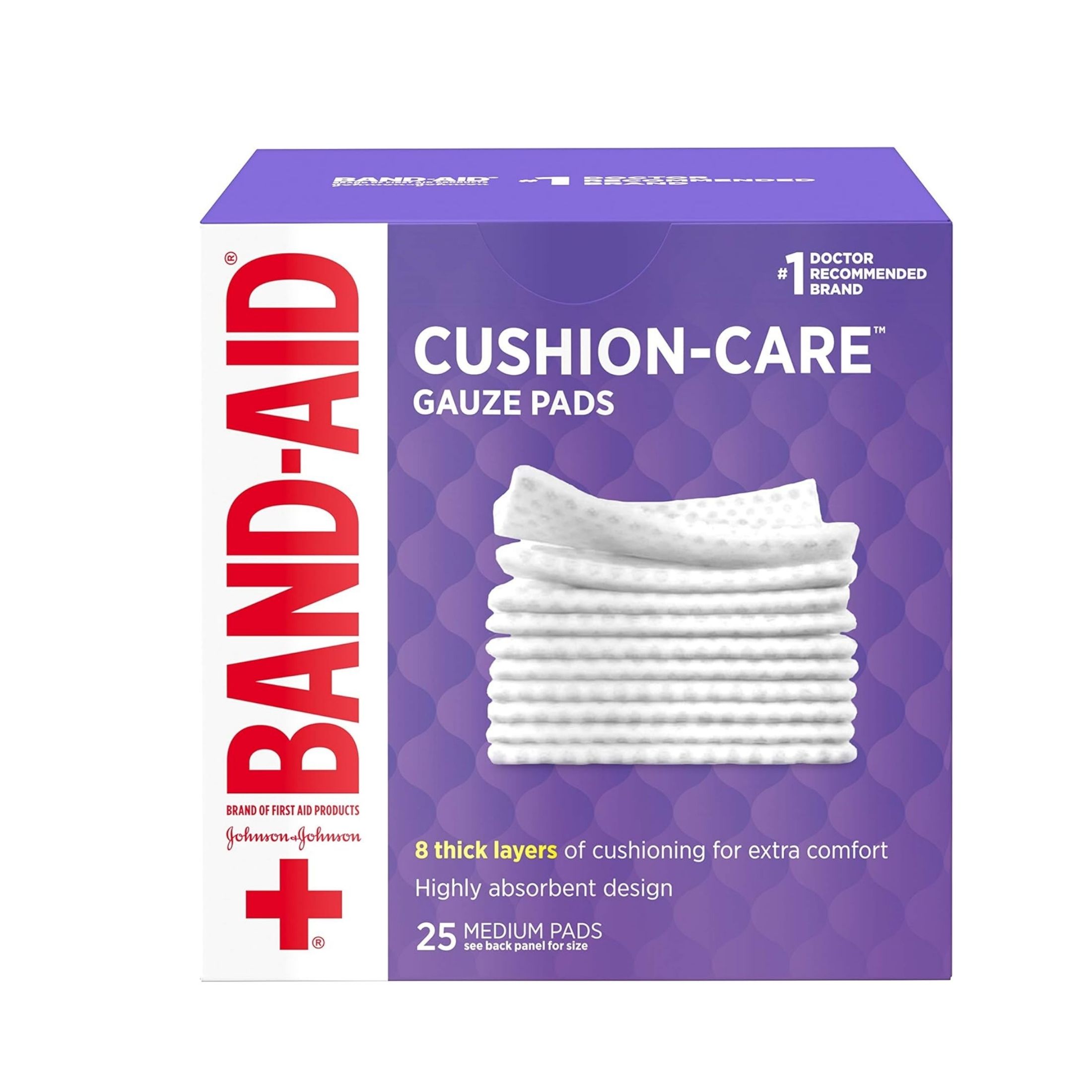 Band-Aid Brand Cushion Care Gauze Pads - Medium