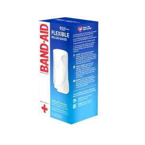 Band-Aid First Rolled Gauze, Large, 4 Inch X 2.5 Yards