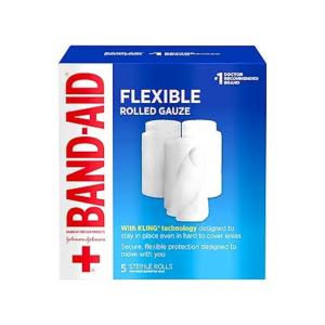 Band-Aid Brand First Flexible Rolled Gauze, 3 In X 2.1 Yd