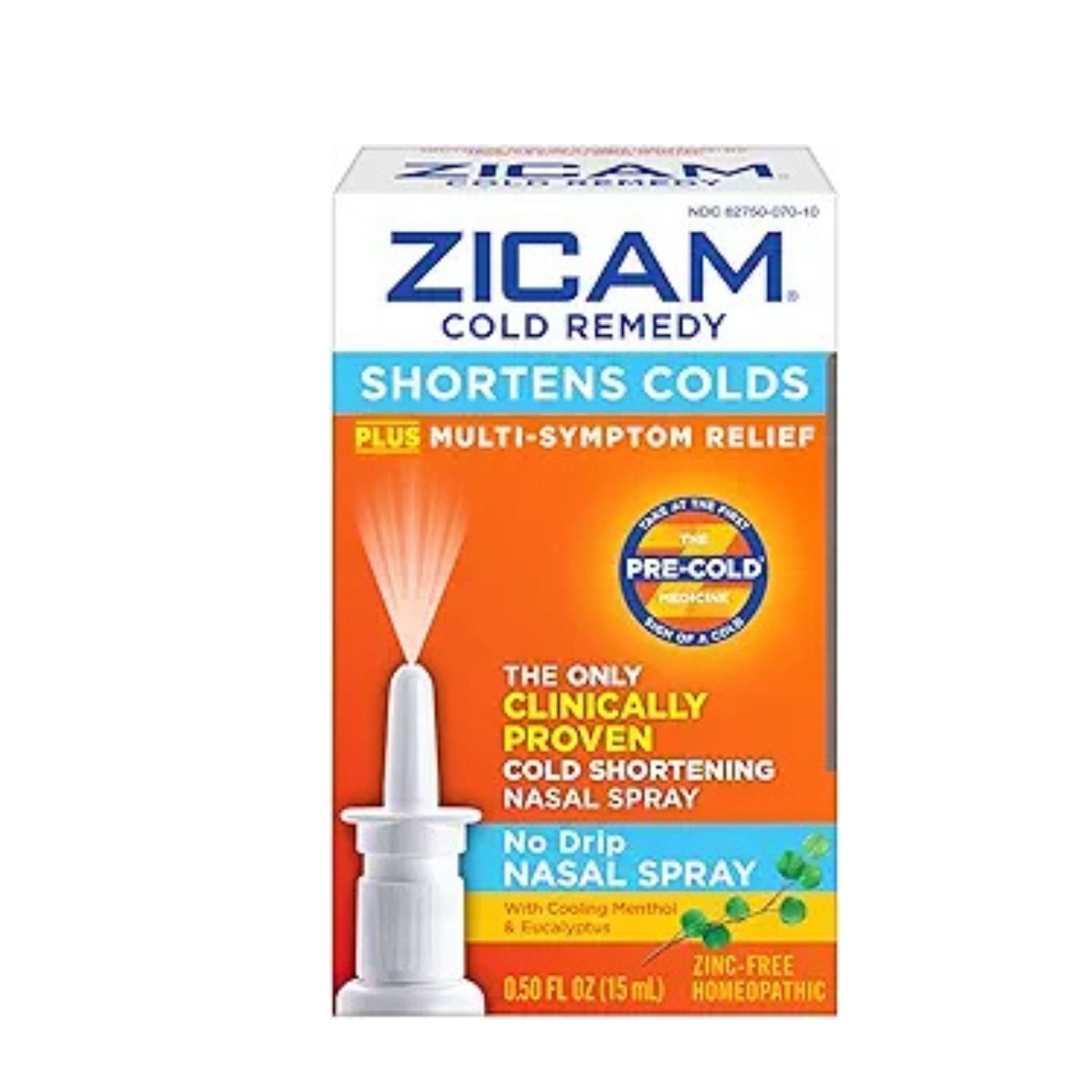 Zicam Cold Remedy, No Drip Nasal Spray, 0.50 Fl Oz (15 Ml)