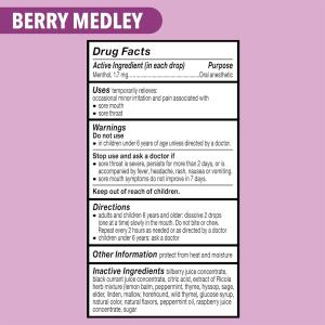 Ricola Oral Anesthetic, Berry Medley, Drops
