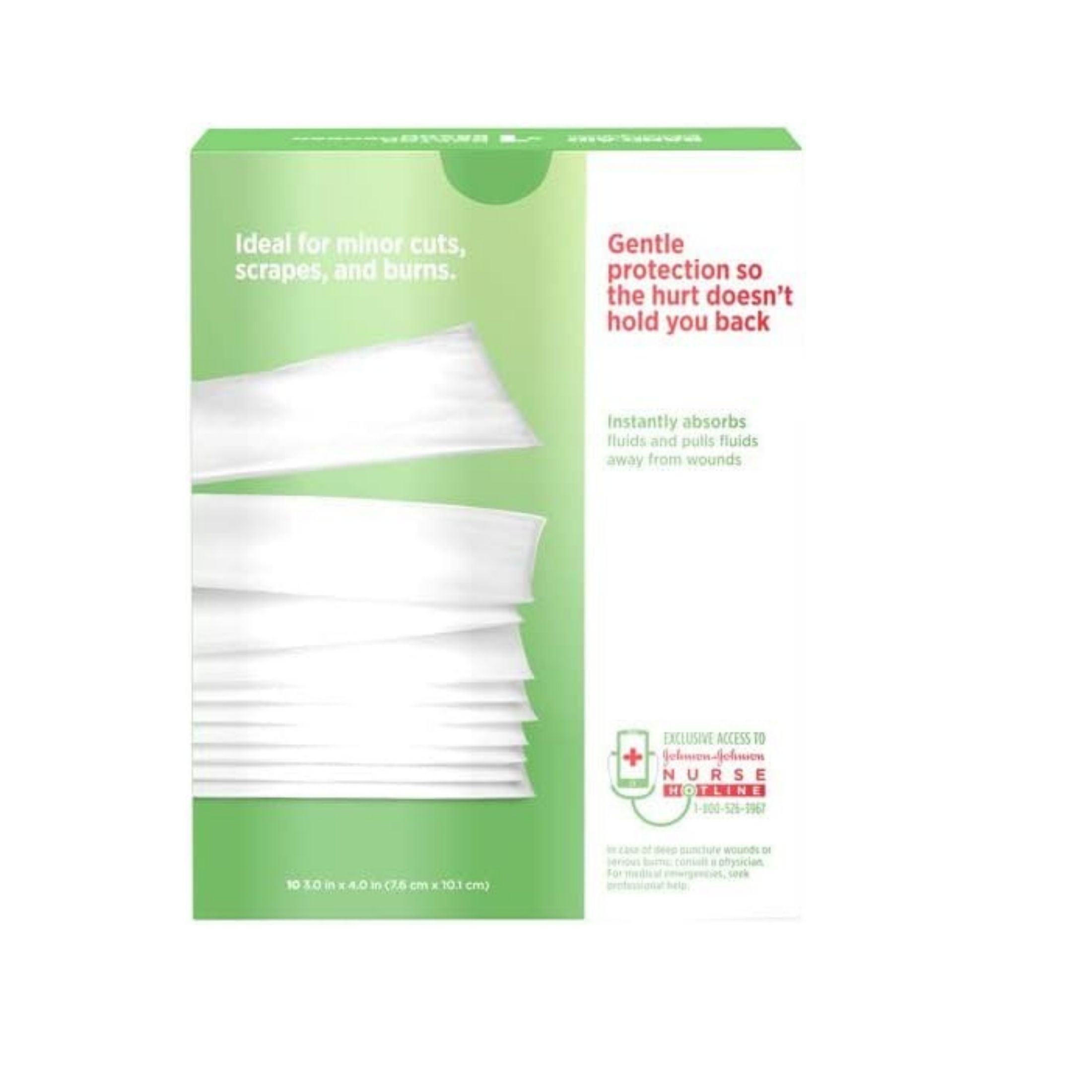 Band-Aid Brand Non Stick Pads, Large Triple Layer, Highly Absorbent