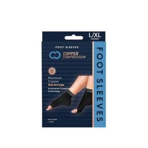 Copper Compression Foot Sleeve - L/XL