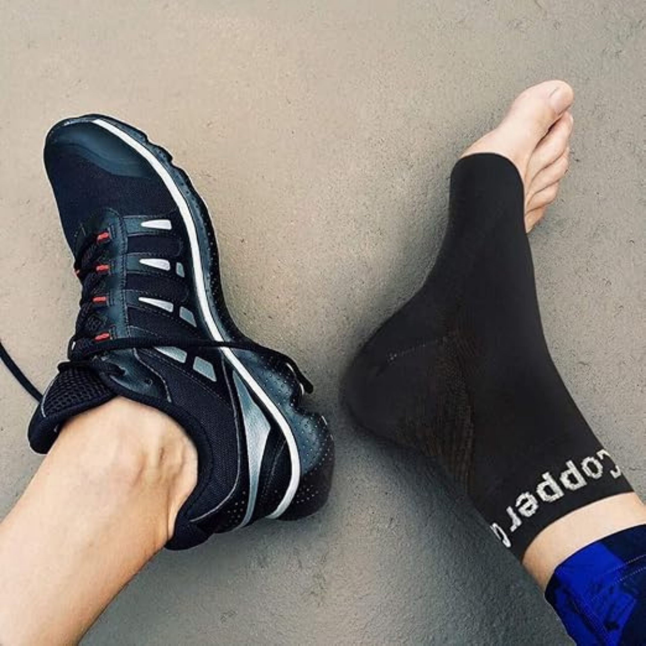Copper Compression Foot Sleeve - L/XL