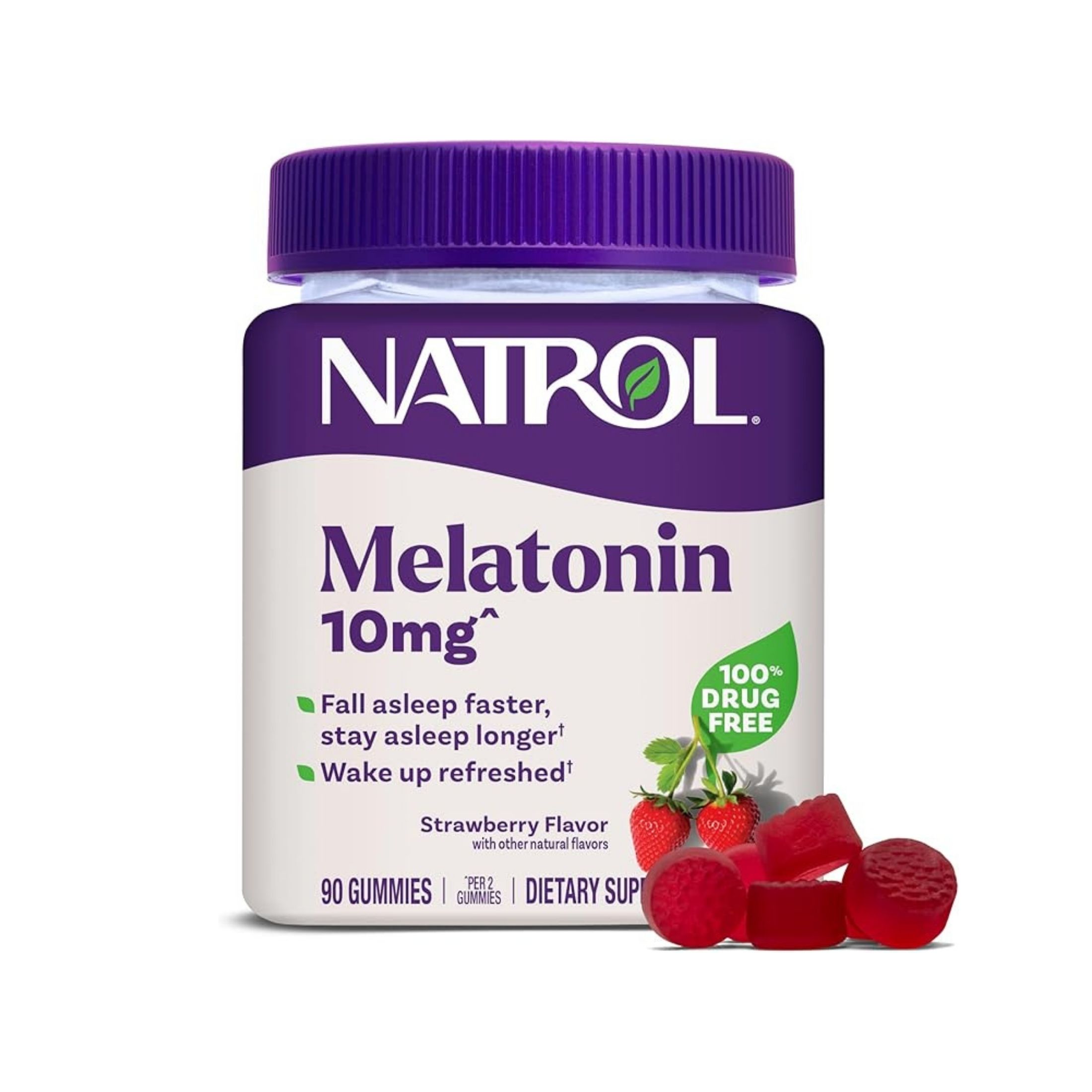 Natrol Melatonin, 10 Mg, Gummies, Strawberry