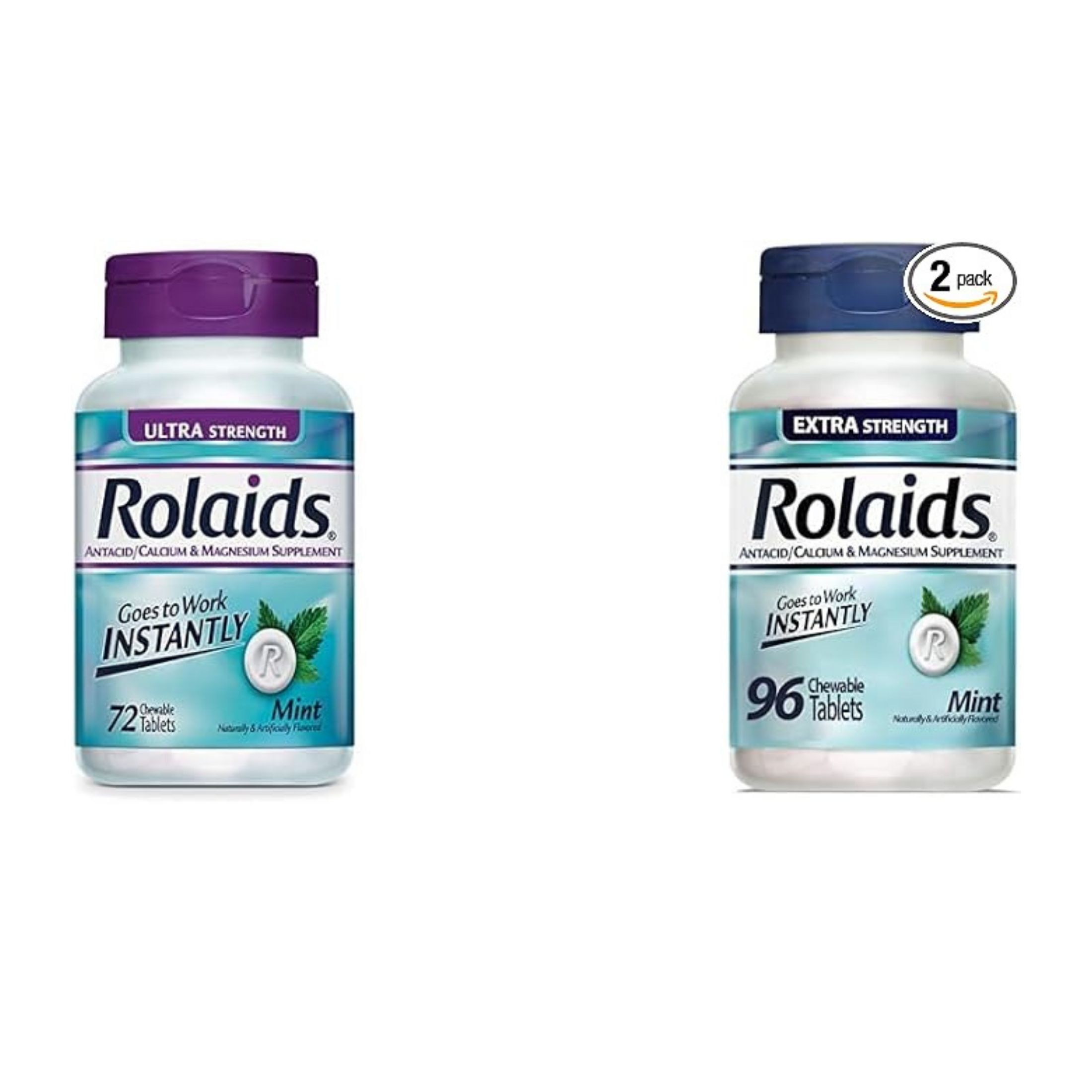 Rolaids Ultra Strength, 72 Chewable Tablets, Mint