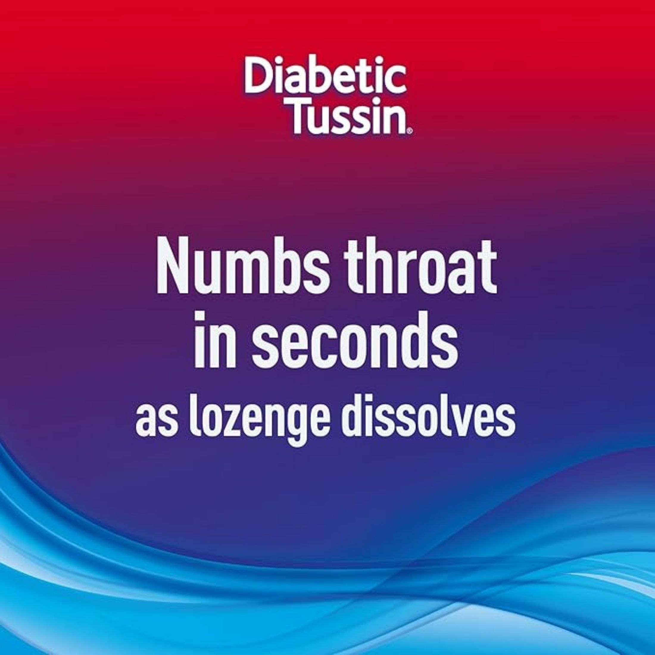 Diabetic Tussin Sore Throat & Cough Lozenges, Wild Cherry