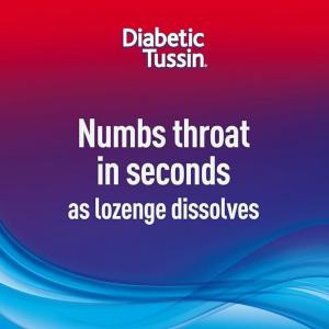 Diabetic Tussin Sore Throat & Cough Lozenges, Wild Cherry