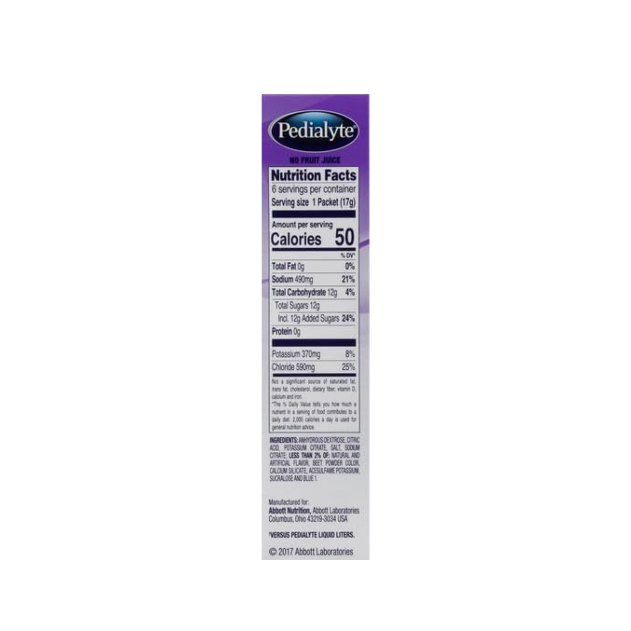 Pedialyte Electrolyte Powder 6-packets Grape