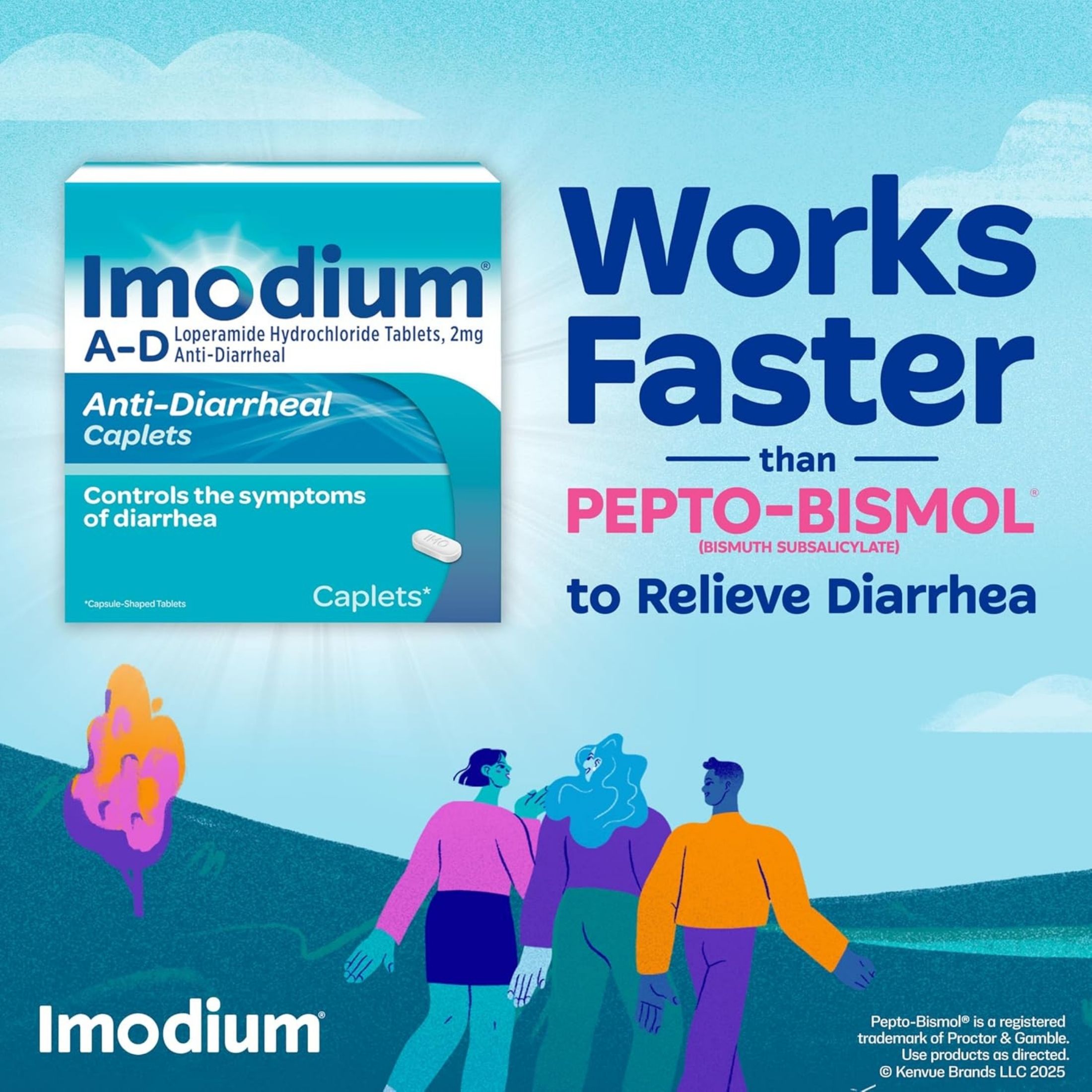 Imodium A-D Caplets - 12ct