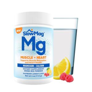 SlowMag Muscle + Heart Supplement, Raspberry Lemon Flavor - 4 Oz