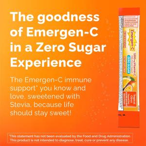 Emergen-C Vitamin Zero Sugar, 1000 Mg, Tropical Citrus