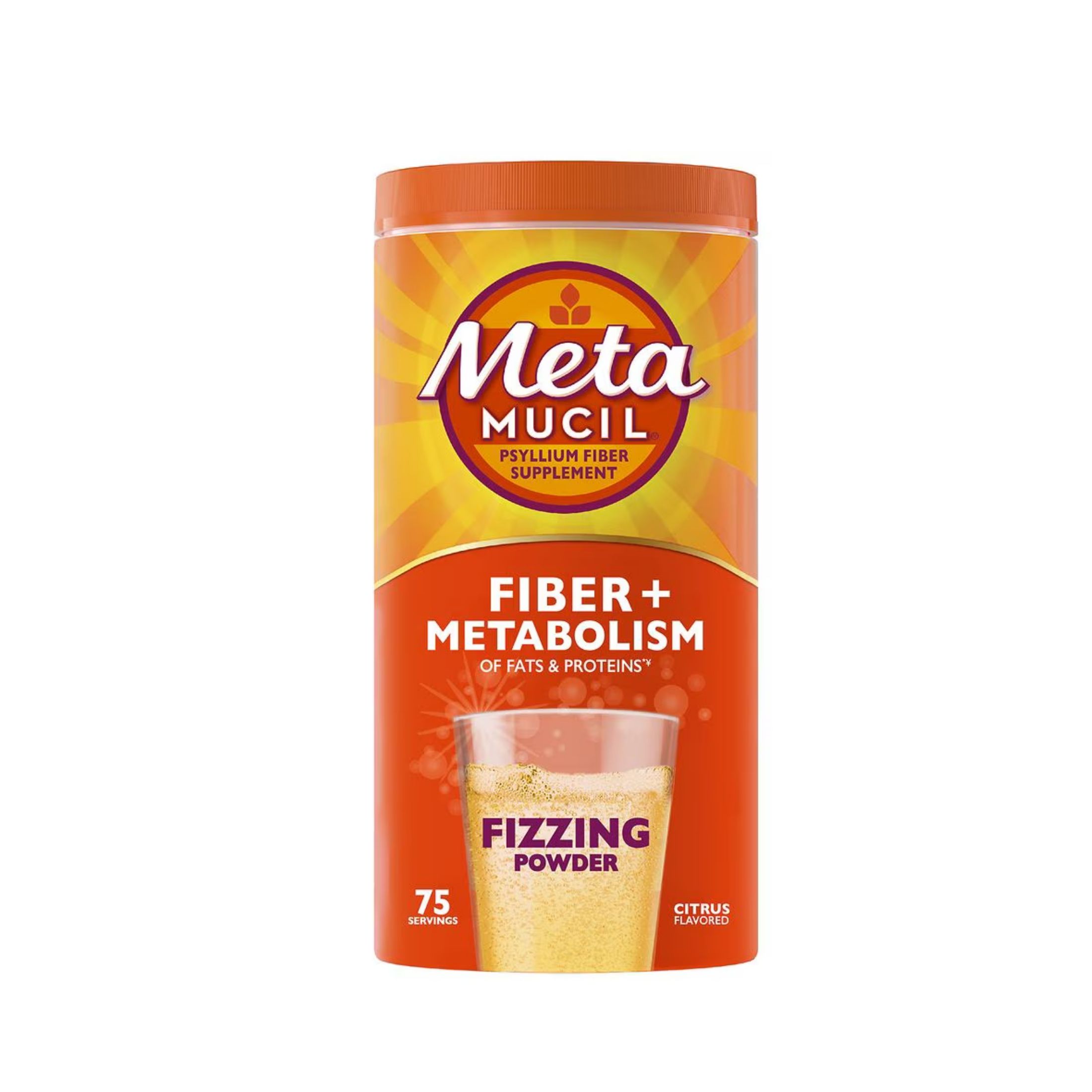 Metamucil Psyllium Fiber Supplement, Citrus Flavored 24.9 Oz