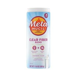 Metamucil Clear Fiber Blend, Unflavored 11.6 Oz